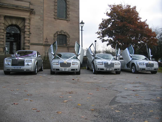 Silver Chrysler 300c Limo Fleet