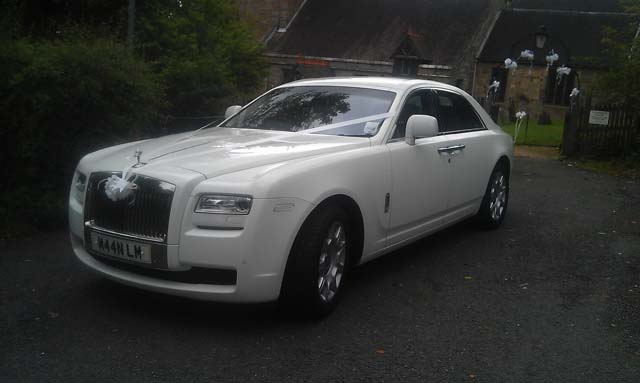 immaculate Rolls royce wedding car hire west midlands