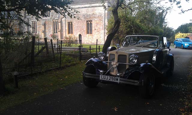vintage car for wedding car hire West Midlands