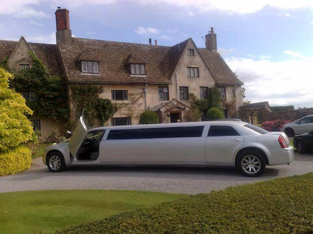 silver limo for limo hire Birmingham