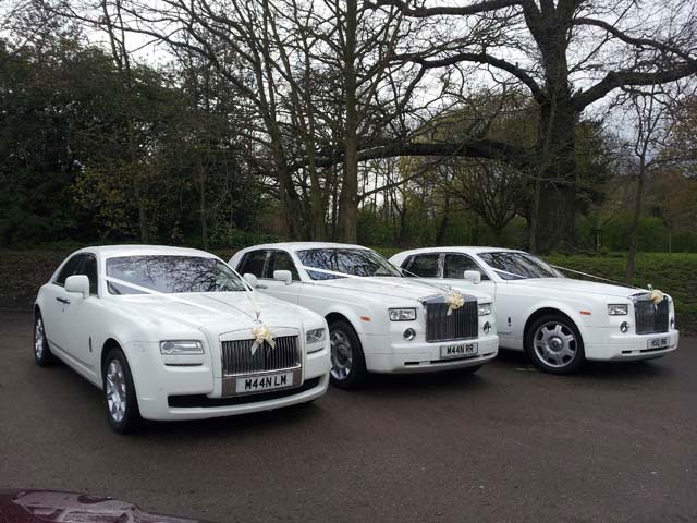 white rolls royces for prestige wedding cars West Midlands