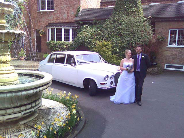 Vintage wedding car for wedding car hire West Midlands
