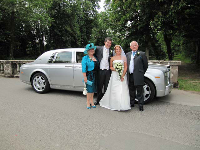 silver rolls royce for prestige wedding car hire West Midlands