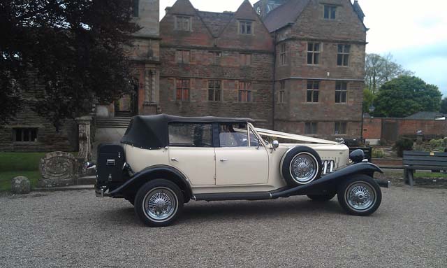 Vintage wedding car hire Manns Limo