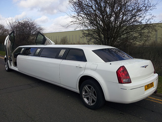 white limousine for limousine hire