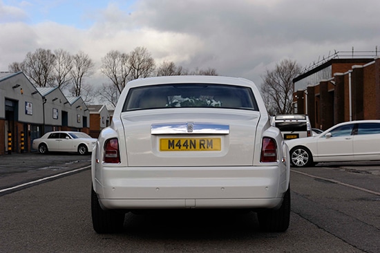 Manns Limo wedding cars Rear View