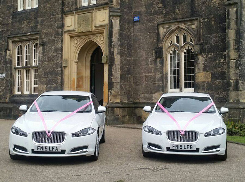 Matching Jaguar XF for prestige wedding car hire Birmingham