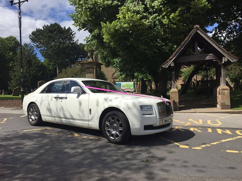 rolls royce ghost for prestige wedding car hire birmingham