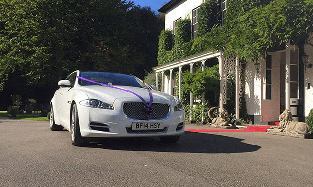 Jaguar wedding car hire in Rugby