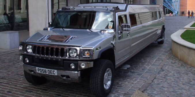 silver hummer limo for limo hire birmingham