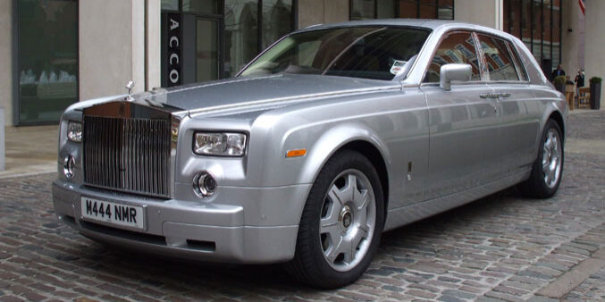 silver rolls royce for prestige wedding cars Birmingham