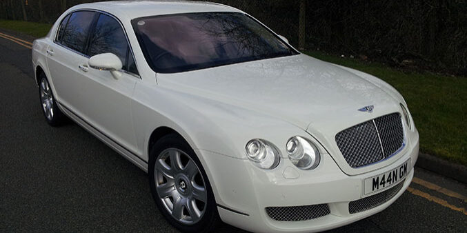 White Bentley Wedding Car Hire for prestige wedding cars Birmingham